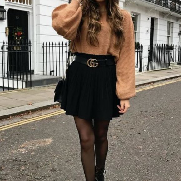 Red Dress Boutique Dresses & Skirts - BLACK PLEATED SKIRT